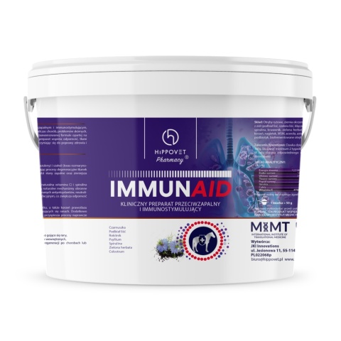 Suplement przeciwzapalny/immunostymulujący Hippovet Pharmacy Immunaid – 3 kg